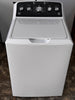 GE GTW485ASWWB 27 Inch Top Load Washer with 4.5 cu ft Capacity, Wash Boost, Cold Plus, True Dial Action Agitator, Water Level Control, Sanitize, Deep Fill, Deep Rinse, Stainless Steel Drum, Status Notification, Bleach & Fabric Dispensers: White