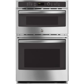 GE JK3800SHSS 27 Inch Combination Wall Oven with 4.3 cu. ft. Oven Capacity, 1.7 cu. ft. Microwave, Sensor Cooking Controls, Bake Element, Broil Element, Glass Touch Controls, GE Fits! Guarantee, and Self-Clean with Steam: Stainless Steel