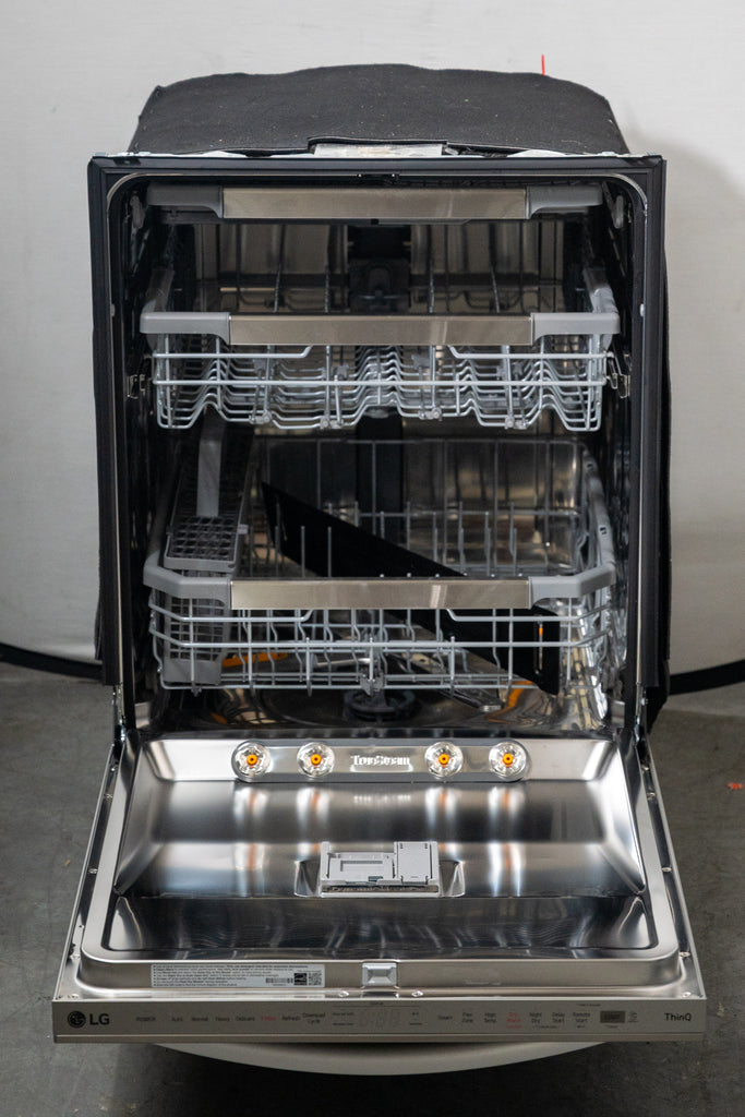 LG LDTH7972S 24 Inch Fully Integrated Smart Dishwasher with 15 Place Settings, 1-Hour Wash & Dry, Adjustable 3rd Rack, 42 dBA, QuadWash™ , Dynamic Heat Dry™, TrueSteam®, WiFi, and Energy Star Certified: Stainless Steel