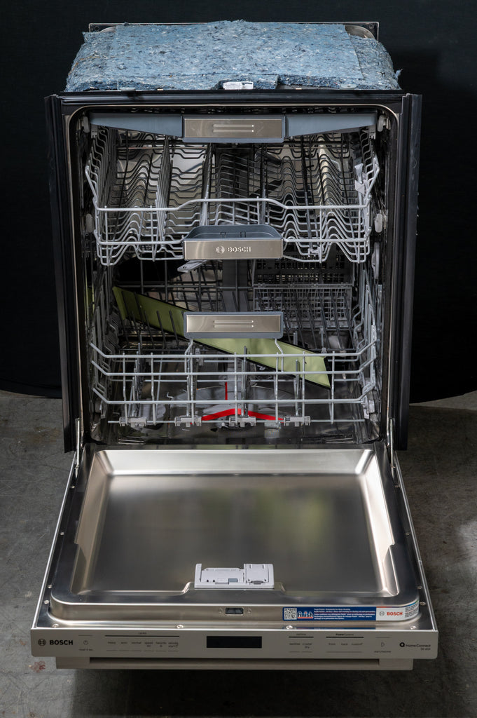 Bosch Benchmark Series  SHX9PCM5N 24 Inch Fully Integrated Built-In Smart Dishwasher with 16 Place Setting Capacity, 9 Wash Cycles, Flexible 3rd Rack, 39 dBA, Home Connect®, and PrecisionWash® with PowerControl™: Stainless Steel