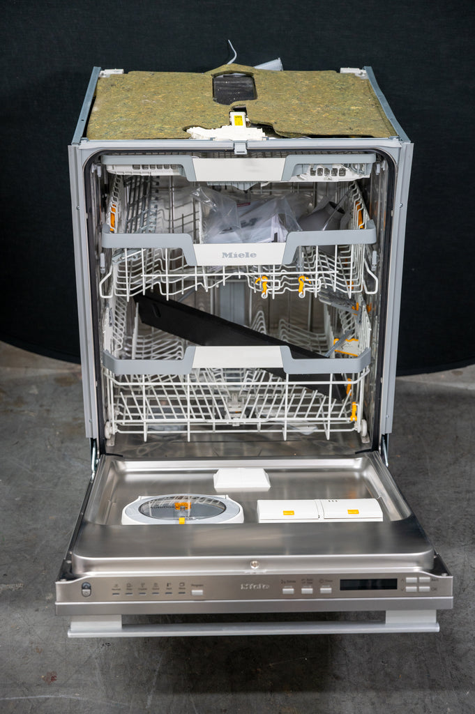 Miele G71xx Series G 7196 SCVi SF 24 Inch Built-In Fully Integrated Smart Dishwasher with 16 Place Setting Capacity, 9 Programs, 3D MultiFlex Cutlery Tray, AutoDos, WifiConn@ct with Miele@home, Delayed Start, DirectSelect Controls, 42 dBA: Stainless Steel