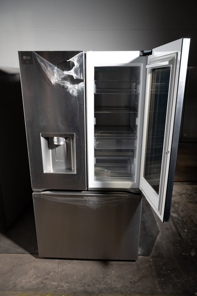 LG LRYKC2606S 36 Inch Counter-Depth MAX™ Smart French Door Refrigerator with 26 Cu. Ft. Capacity, 4 Split Shelves, UVnano™ Dispenser, 3 Ice Maker, and ADA Compliant: PrintProof™ Stainless Steel