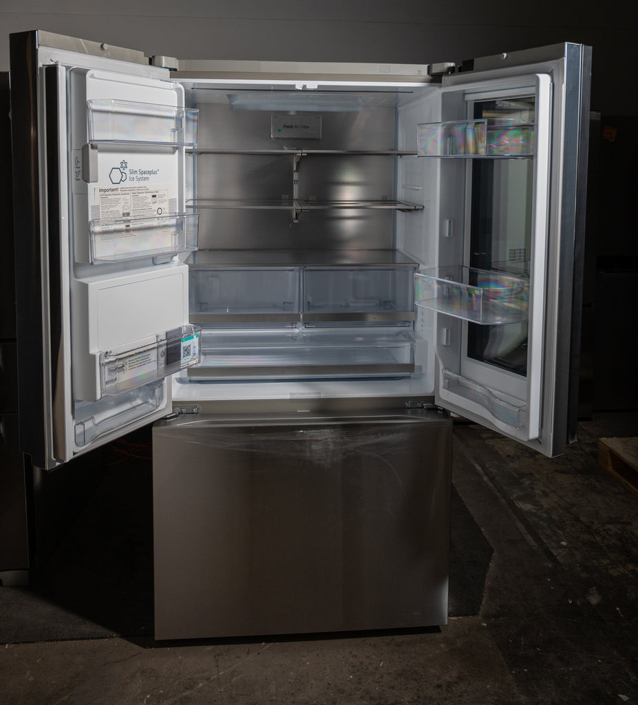 LG LRYKC2606S 36 Inch Counter-Depth MAX™ Smart French Door Refrigerator with 26 Cu. Ft. Capacity, 4 Split Shelves, UVnano™ Dispenser, 3 Ice Maker, and ADA Compliant: PrintProof™ Stainless Steel