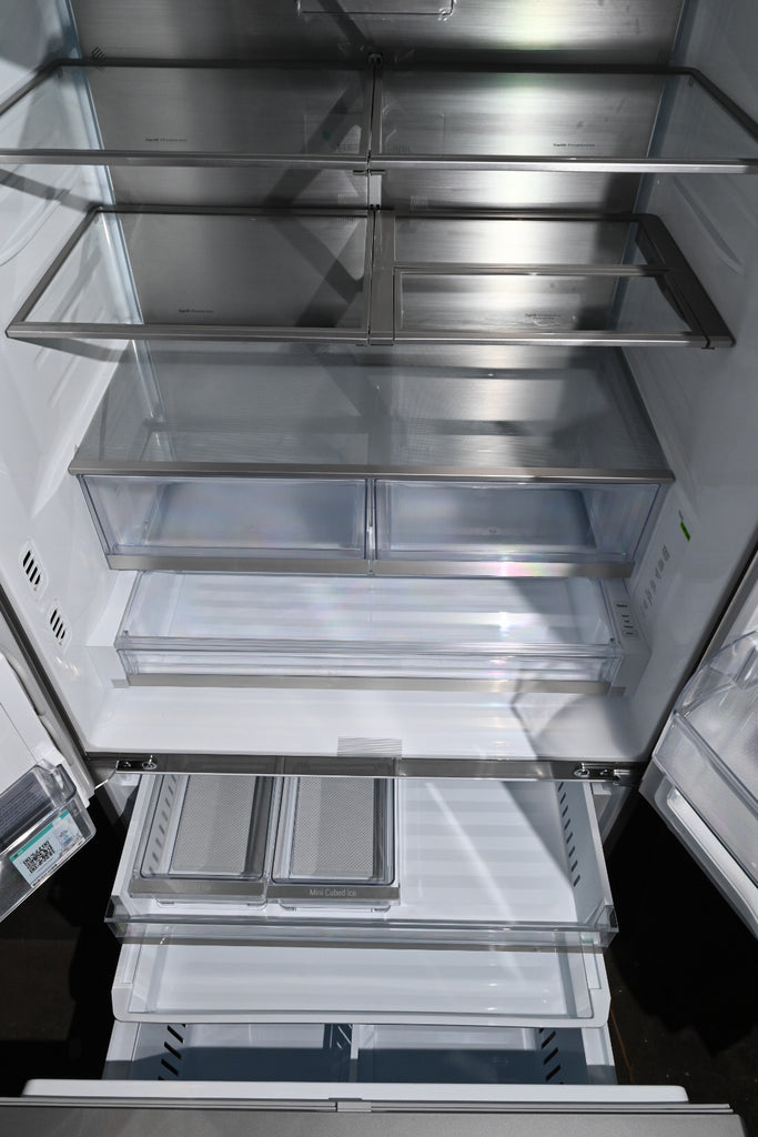 LG LRYKC2606S 36 Inch Counter-Depth MAX™ Smart French Door Refrigerator with 26 Cu. Ft. Capacity, 4 Split Shelves, UVnano™ Dispenser, 3 Ice Maker, and ADA Compliant: PrintProof™ Stainless Steel