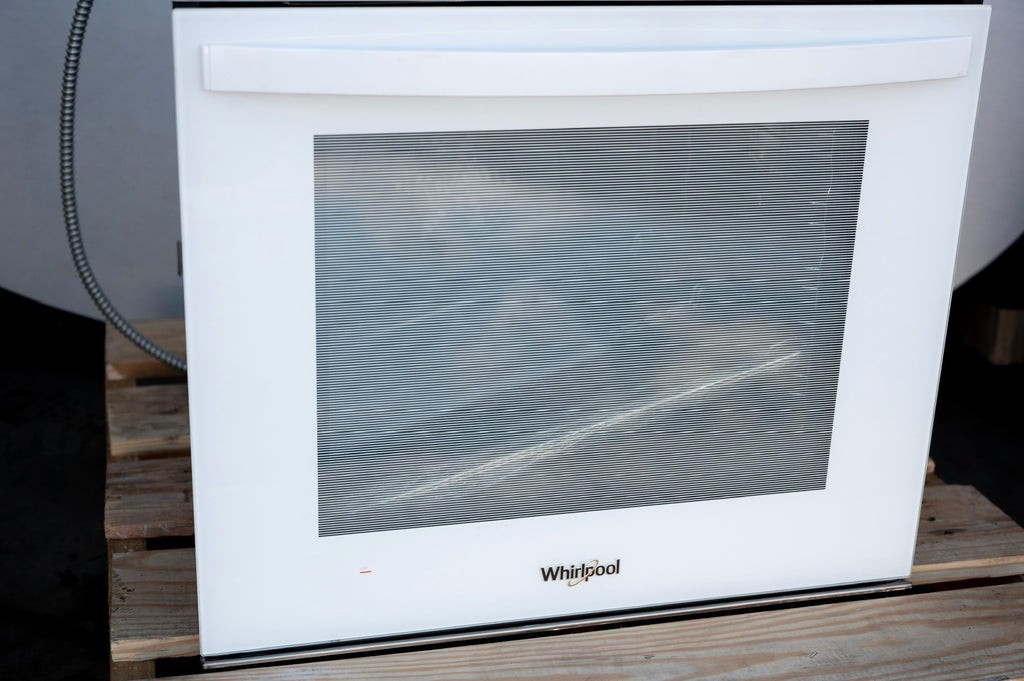 Whirlpool  WOS52ES4MW 24 Inch Single Electric Smart Wall Oven with 2.9 cu. ft. Total Capacity, True Convection, Self-Clean, Frozen Bake™, Assisted Cooking, Remote Start, Control Lock, WiFi, and Scan-to-Connect Technology: White