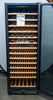 Avanti WCF149SE3S 24 Inch Single Zone Wine Chiller with 149 Bottle Capacity, 14-Rollout Wood Shelves, Reversible Tempered Glass Door, LED Light, and Soft Touch Control Panel: Stainless Steel