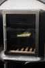 Avanti Designer  BCF54S3S 24 Inch Beverage Center with 5.9 cu. ft. Capacity, 2 Adjustable Wire Shelves, 1 Adjustable Glass Shelf, 1 Wooden Shelf, Interior Lighting and Reversible Door