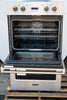 Viking 5 Series  VDOE130SS 30 Inch Built-In Double Electric Wall Oven with 8.6 cu. ft. Total Capacity, TruConvec™, Vari-Speed Dual Flow™, Rapid Ready™ Preheat, TruGlide™ Racks and 10-Pass Broiler: Stainless Steel