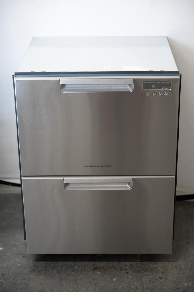 Fisher & Paykel Series 7 DD24DAX9 N 24 Inch Full Console Double DishDrawer™ with 14 Place Setting Capacity, 6 Wash Cycles, 6 Wash Programs, 45 dBA Silence Rating, Cutlery Basket, Easy Load, SmartDrive™ Technology, Ergonomic, ADA Compliant: Stainless Steel