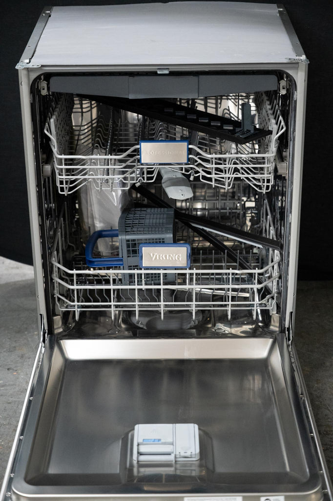 Viking VDWU524SS 24 Inch Fully Integrated Dishwasher with 16 Place Setting Capacity, 8 Wash Cycles, LCD Control Panel, Multi Level Power Wash, Quiet Clean, Full Size Rack and Turbo Fan Dry
