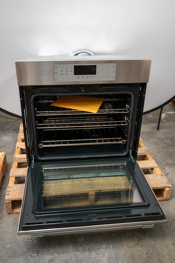 Thermador Masterpiece Series ME301YP 30 Inch Single Convection Smart Electric Wall Oven with 4.6 cu. ft. Oven Capacity, True Convection, Self-Clean, Convection Multi-Rack Mode, and Full Access® Rack: Stainless Steel