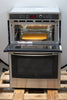 GE JK3800SHSS 27 Inch Combination Wall Oven with 4.3 cu. ft. Oven Capacity, 1.7 cu. ft. Microwave, Sensor Cooking Controls, Bake Element, Broil Element, Glass Touch Controls, GE Fits! Guarantee, and Self-Clean with Steam: Stainless Steel