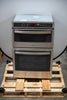 GE JK3800SHSS 27 Inch Combination Wall Oven with 4.3 cu. ft. Oven Capacity, 1.7 cu. ft. Microwave, Sensor Cooking Controls, Bake Element, Broil Element, Glass Touch Controls, GE Fits! Guarantee, and Self-Clean with Steam: Stainless Steel