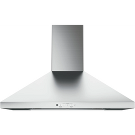 GE  JVW5301SJSS 30 Inch Wall Mount Chimney Hood with Recirculating Option, 350 CFM Blower, Dishwasher Safe Filters, Auto-Off, Optional Remote Control, Halogen Lighting and Night Light: Stainless Steel