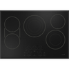 Cafe CEP90301TBB 30 Inch Electric Smart Cooktop with 5 Elements, Tri & Dual Ring Element, Synchronized Elements, Wi-Fi, Glide Touch Control, and ADA Compliant: Black