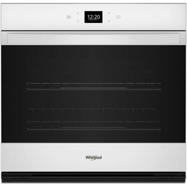 Whirlpool  WOES5027LW 27 Inch Single Electric Smart Wall Oven with 4.3 cu. ft. Fan Convection Oven, Steam Clean, Frozen Bake™, Air Fry, Rapid Preheat, WiFi, ADA Compliant, and Star K: White
