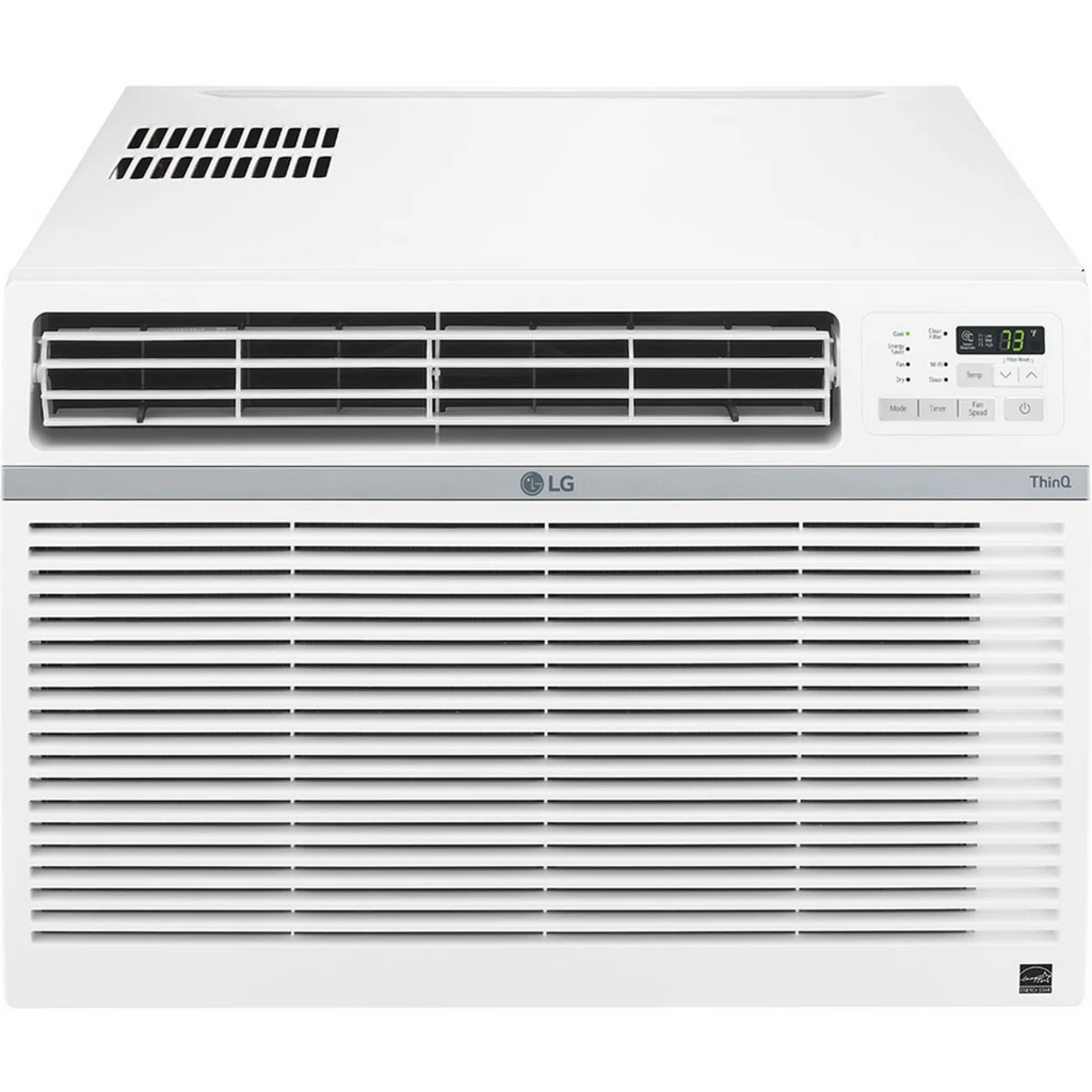 LG LW1821ERSM Slide-Out Chassis Smart Window Air Conditioner with ThinQ® Technology, Quiet Operation, 24-Hour On/Off Timer, Multiple Fan Speed, Auto Restart, Remote Control Included, Easy Installation, and ENERGY STAR® Certified: 18,000 BTU: White