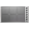 Viking Professional 5 Series  VICU53616BST 36 Inch Induction Cooktop with Magnequick Induction Elements, TransMetallic™ Ceramic Surface, Power Management System and CoolLit LED lights: Stainless Steel