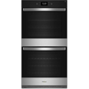 Whirlpool  WOED7030PZ 30 Inch Double Electric Smart Wall Oven with 10.0 cu. ft. True Convection Oven, Steam Clean, Air Fry, Frozen Bake™, Rapid Preheat, WiFi, and Star K: Fingerprint Resistant Stainless Steel