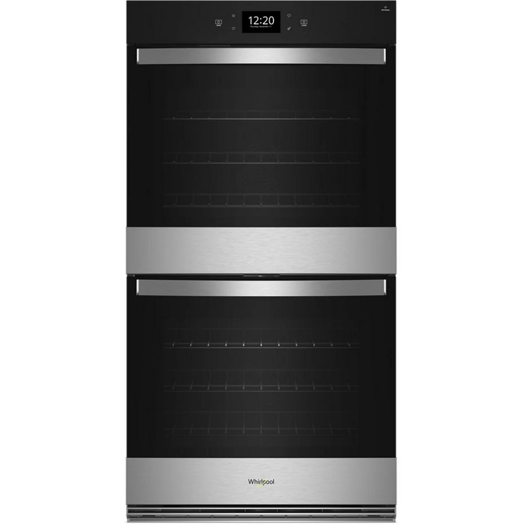 Whirlpool  WOED7030PZ 30 Inch Double Electric Smart Wall Oven with 10.0 cu. ft. True Convection Oven, Steam Clean, Air Fry, Frozen Bake™, Rapid Preheat, WiFi, and Star K: Fingerprint Resistant Stainless Steel
