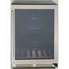 Avanti Designer  BCF54S3S 24 Inch Beverage Center with 5.9 cu. ft. Capacity, 2 Adjustable Wire Shelves, 1 Adjustable Glass Shelf, 1 Wooden Shelf, Interior Lighting and Reversible Door