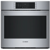 Bosch 800 Series HBL8454UC 30 Inch Single Convection Smart Electric Wall Oven with 4.6 Cu. Ft. Oven Capacity, Self Clean, Home Connect™, Air Fry, Roast, Warm, Proof Dough, Temperature Probe, Fast Preheat, Sabbath Mode, cCSAus, Star-K, ADA: Stainless Steel