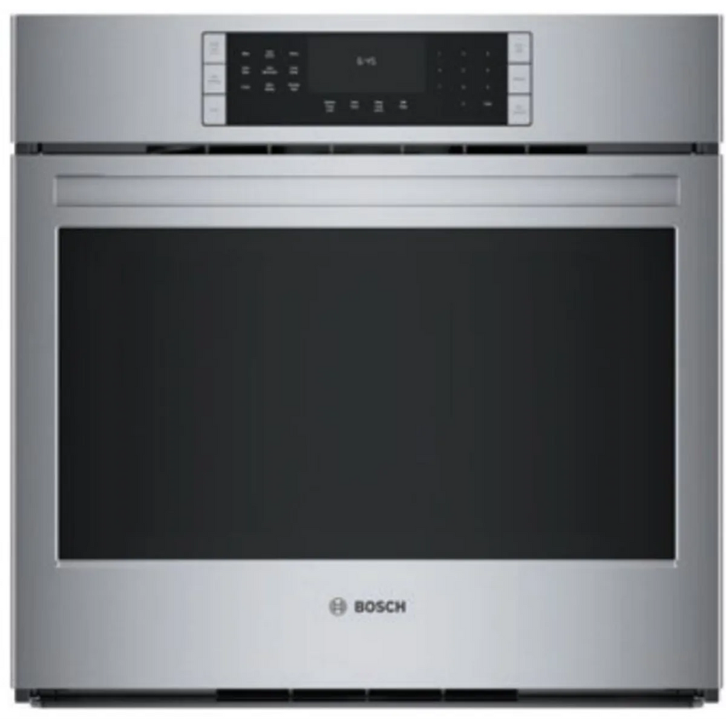 Bosch 800 Series HBL8454UC 30 Inch Single Convection Smart Electric Wall Oven with 4.6 Cu. Ft. Oven Capacity, Self Clean, Home Connect™, Air Fry, Roast, Warm, Proof Dough, Temperature Probe, Fast Preheat, Sabbath Mode, cCSAus, Star-K, ADA: Stainless Steel