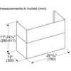 Thermador  DC3089W 8 Foot to 9 Foot Duct Cover for 30 Inch Pro Wall Hoods