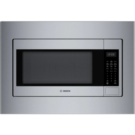 Bosch 300 Series HMB30155UC 24 Inch Built-In Microwave Oven with 2.1 cu. ft. Capacity, Sensor Detection, 1000 Watts Microwave Power, 10 Power Levels, 10 Cooking Modes, and Door Lock: Stainless Steel