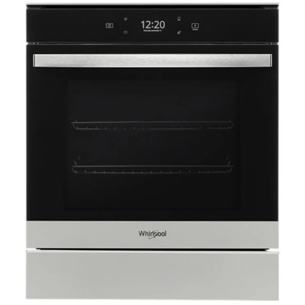Whirlpool  WOS52ES4MZ 24 Inch Single Smart Electric Wall Oven with 2.9 Cu. Ft. Capacity, True Convection, Frozen Bake™, Self-Clean, Assisted Cooking, Remote Start, Hidden Bake Element, Control Lock, WiFi, Scan-to-Connect Technology: Stainless Steel