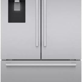 Bosch 500 Series B36FD50SNS 36 Inch Freestanding French Door Smart Refrigerator with 26 cu. ft. Total Capacity, QuickIce Pro System™, UltraClarityPro™, Home Connect™, External Ice/Water Dispenser, AirFresh® Filter, and ENERGY STAR®: Stainless Steel