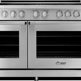 Dacor Professional HGPR48SNG 48 Inch Freestanding Professional Gas Range with 6 Sealed Burners, Double Oven, 8 Cu. Ft. Total Capacity, Continuous Grates, Self Clean, Three-Part Convection System, and SimmerSear Burners: Stainless Steel, Natural Gas