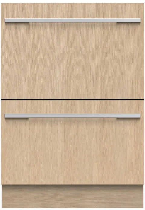 Fisher & Paykel DishDrawer Series DD24DTI9N 24 Inch Fully Integrated Panel Ready DishDrawer™ Dishwasher with 14 Place Settings, 15 Wash Programs, 44 dBA, Knock to Pause, Keylock, Childlock, 46 dBA Sound Level, Delay Start, ADA Compliant, and ENERGY STAR®