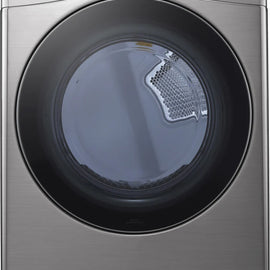 LG DLG3601V 27 Inch Gas Smart Dryer with 7.4 Cu. Ft. Capacity, LoDecibel™ Quiet Operation, FlowSense™ Duct Clogging Indicator, Smart Pairing™, ThinQ® Technology, SmartDiagnosis™, 10 Dryer Programs, Sensor Dry, and ENERGY STAR® Certified: Graphite Steel