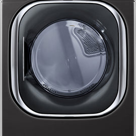 LG DLEX4500B 27 Inch Electric Smart Dryer with 7.4 cu. ft. Capacity, Dial-A-Cycle™, LoDecibel™ Operation, FlowSense™ Indicator, Smart Diagnosis™, 14 Dryer Programs, Sensor Dry, TurboSteam™, SteamSanitary™, and ENERGY STAR®: Black Steel