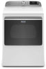 Maytag MED6230RHW 27 Inch Smart Electric Dryer with 7.4 Cu. Ft. Capacity, Extra Power Button, Hamper Door, WiFi Enabled, Remote Access, 11 Dryer Cycles, Advanced Moisture Sensing, Quick Dry, Wrinkle Prevent Option, and Wrinkle Control Cycle: White