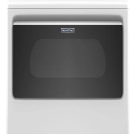 Maytag MED6230RHW 27 Inch Smart Electric Dryer with 7.4 Cu. Ft. Capacity, Extra Power Button, Hamper Door, WiFi Enabled, Remote Access, 11 Dryer Cycles, Advanced Moisture Sensing, Quick Dry, Wrinkle Prevent Option, and Wrinkle Control Cycle: White