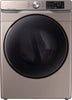 Samsung DVG45R6100C 27 Inch Gas Dryer with 7.5 Cu. Ft. Capacity, Steam Sanitize+, Sensor Dry, Smart Care, Interior Drum Light, 3-Way Venting, Reversible Door, 10 Dry Cycles, Bedding, Quick Dry, Child Lock, and ADA Compliant: Champagne