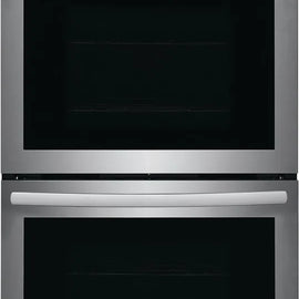 Frigidaire FCWD2727AS 27 Inch Double Convection Electric Wall Oven with 7.6 Cu. Ft. Capacity, Fan Convection, Self Clean, Keep Warm, Cook Time Setting, Quick Preheat, Delay Start, Convection Bake, Control Lock, Sabbath Mode: Stainless Steel