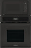 Frigidaire FCWM2727AB 27 Inch Combination Electric Wall Oven with 5.4 Cu. Ft. Total Capacity, Fan Convection, Self Clean, Sensor Cook, Cook Time Setting, Convection Bake, Microwave Cooking, Add 30 Seconds, Sabbath Mode, and Star-K Certified: Black