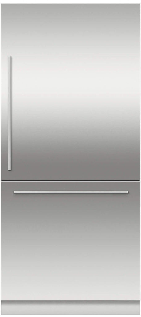 Fisher & Paykel RS36W80RJ 36 Inch Bottom-Freezer Refrigerator with 16.8 cu. ft. Capacity, SpillSafe Glass Shelves, Adjustable Door Bins, 2 Produce Drawers, Deli Drawer, ActiveSmart Technology: Right Hinge, Stainless Steel Panel Sold Separately