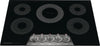 Frigidaire Gallery Series GCCE3070AD 30 Inch Electric Cooktop with 5 Elements, EvenTemp™ Element, SpaceWise® Expandable Element, Backlit LED Knobs, and ADA Compliant: Black Stainless Steel