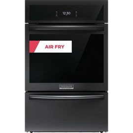Frigidaire GCWG2438AB 24 Inch Single Gas Wall Oven with 2.8 Cu.Ft. Capacity, Air Fry, True Convection, Steam Bake, Quick Preheat, Self Clean, Steam Roast, Touch Screen Control Panel, Sabbath Mode, and Star-K Certified: Black