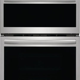 Frigidaire Gallery Series GCWM2767AF 27 Inch Combination Electric Wall Oven with Air Fry, 5.5 Cu. Ft. Capacity, Total Convection Oven, Steam/Self Clean, No Preheat, Slow Cook, Steam Bake, Air Sous Vide, Microwave Cooking, Sabbath Mode: Stainless Steel