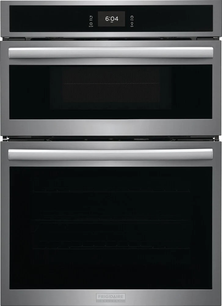 Frigidaire GCWM3067AF 30 Inch Combination Electric Wall Oven with Air Fry, 7.0 Cu. Ft. Total Capacity, Total Convection Oven, Steam/Self Clean, Slow Cook, Steam Bake, Delay Bake, Air Sous Vide, Microwave Cooking: Stainless Steel