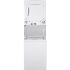 GE Spacemaker GUD24GSSMWW 24 Inch Gas Laundry Center with Auto-load Sensing, Rotary Electronic Controls, Cycle Status Light, 11 Wash Cycles and 6 Wash/Rinse Temperatures: White