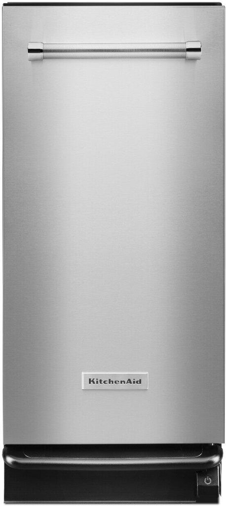 KitchenAid KTTS505ESS 15 Inch Built-In Fully Integrated Trash Compacto ...