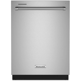 KitchenAid KDTE204KPS 24 Inch Fully Integrated Dishwasher with 13 Place Settings, 39 dBA, 5 Wash Cycles, 3rd Utensil Rack, ProWash™, Express Wash, Sani Rinse, NSF® Certified, and Star K: Stainless Steel with PrintShield™ Finish