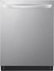 LG LDTS5552S 24 Inch Fully Integrated Smart Dishwasher with 15 Place Settings, Adjustable 3rd Rack, 46dBA, QuadWash™, TrueSteam® with Sanitization, Dynamic Dry™, NeveRust™ Stainless Steel Tub, LG ThinQ®, WiFi Enabled: Stainless Steel