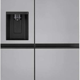 LG LRSXS2706S 36 Inch Freestanding Side by Side Refrigerator with 27.16 Cu. Ft. Total Capacity, Interior Display Controls, Door Cooling+, Smooth Touch Ice Dispenser, SpacePlus™ Ice Maker, and ENERGY STAR® Certified: PrintProof™ Stainless Steel